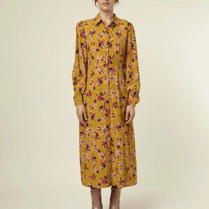 FRNCH Kamela Floral Shirt Dress L
